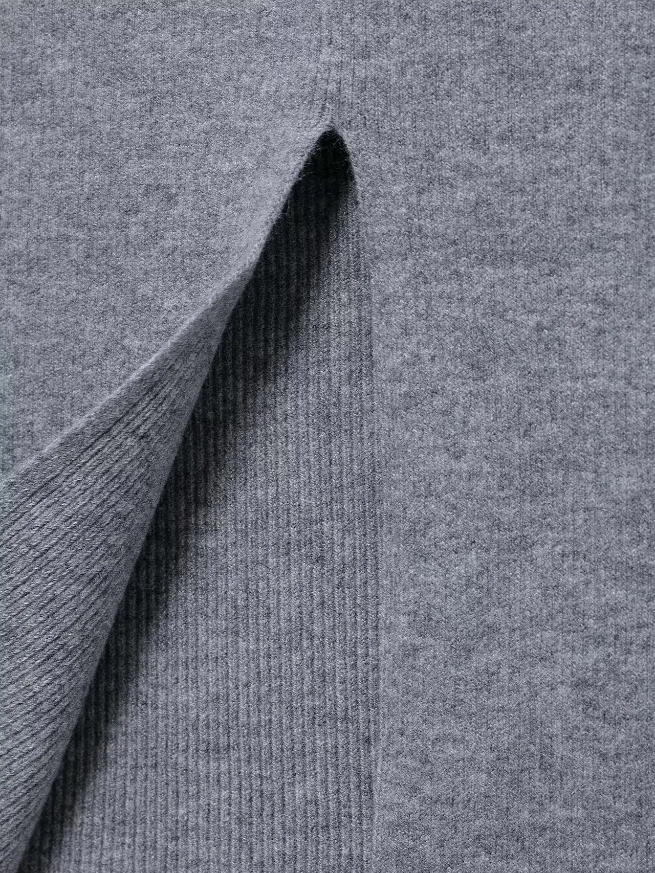 Women's College Style Diamond Check Belted Waist Sweater and Flat Midi Skirt Two-Piece Set