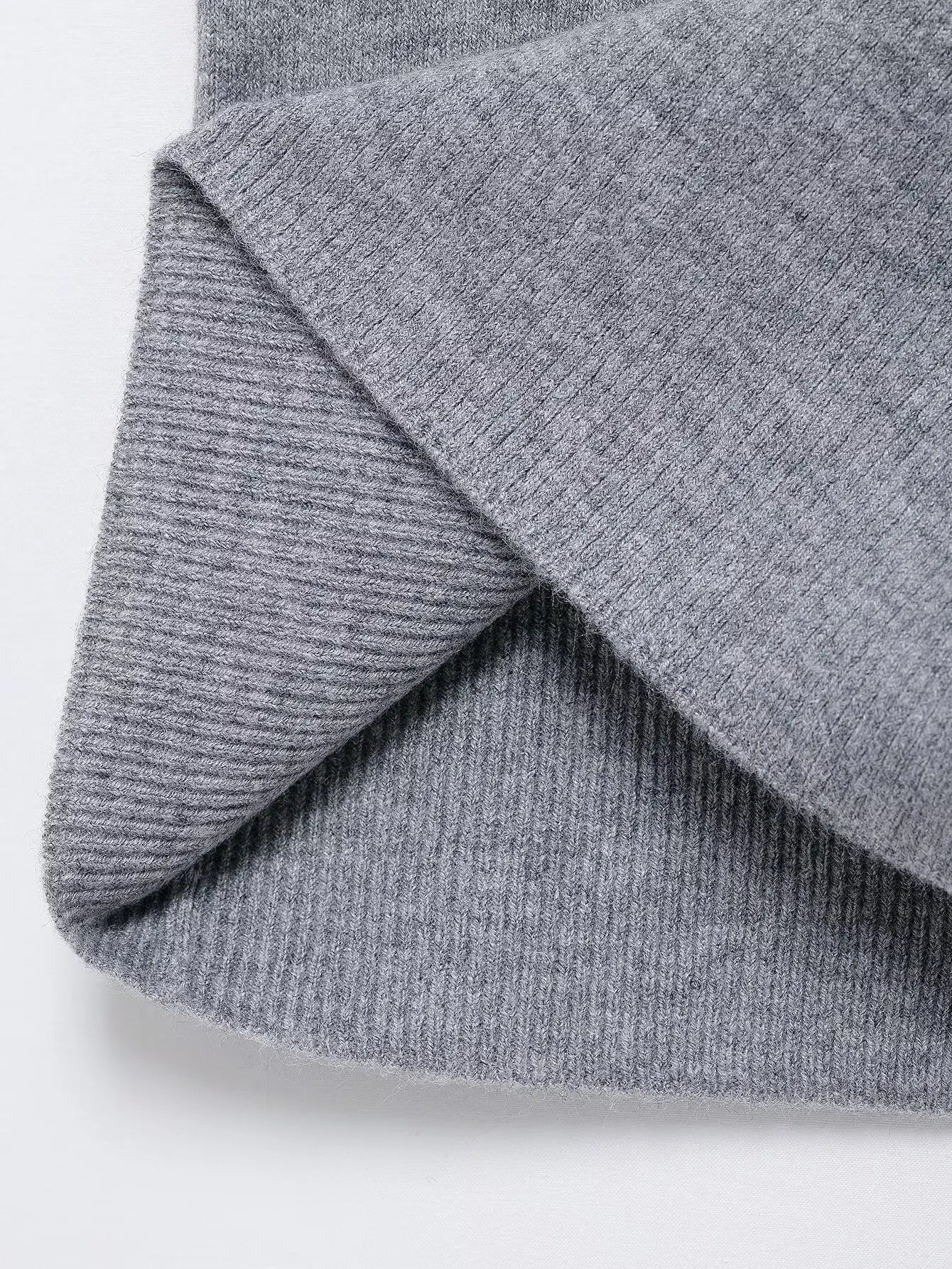 Women's College Style Diamond Check Belted Waist Sweater and Flat Midi Skirt Two-Piece Set