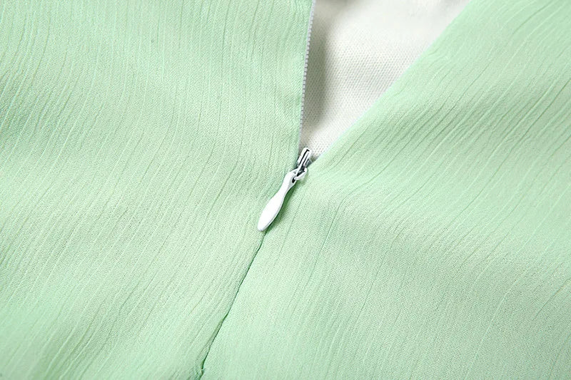 Elegant Solid Color Cutout Slim Sling Dress with Sexy Backless Design and Ruffle Details for Women