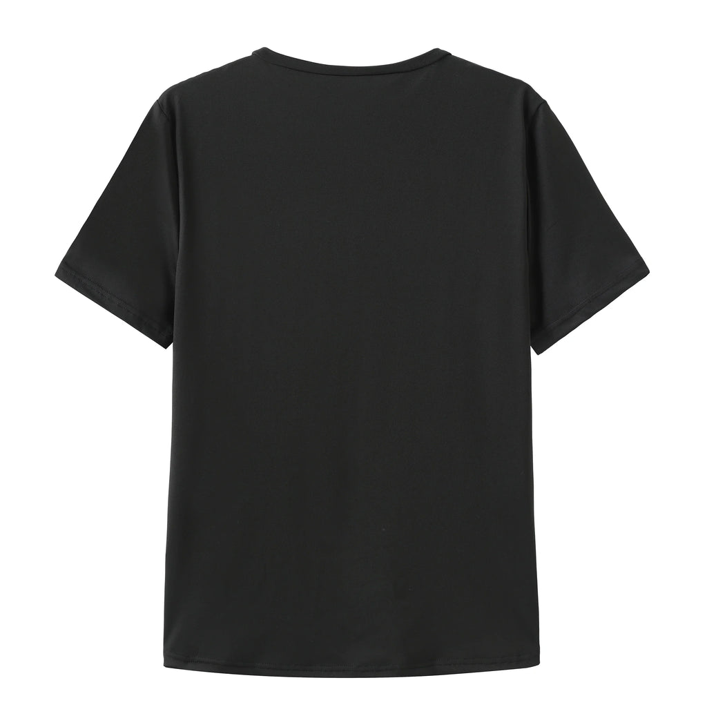 Funny Bear Print Short-Sleeve T-Shirt for Women Girls Casual Summer Top Soft Cotton Tee