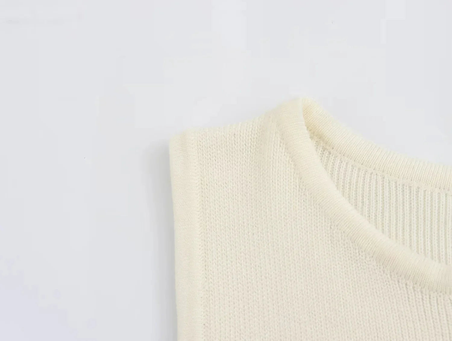 Elegant Solid Knitted Sleeveless Dress with Pockets and Single Breasted O Neck for Office Lady