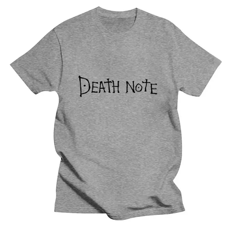 Harajuku Anime Death Note Printed Oversized T-Shirt for Men and Women Trendy Manga Summer Top