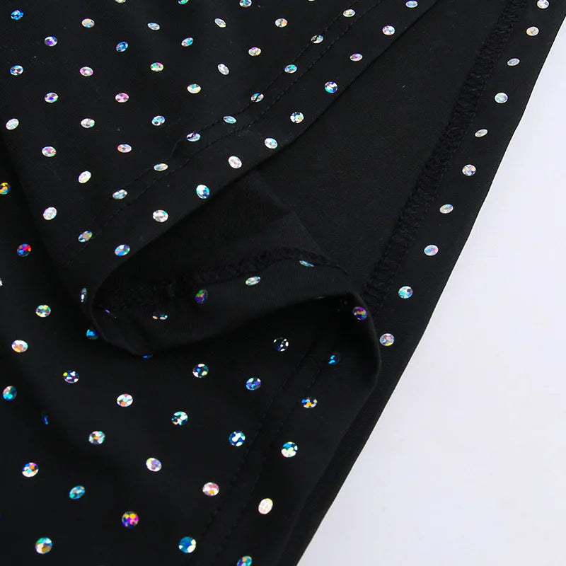 Autumn Winter Sequin Hollow Out Maxi Dress for Women Long Sleeve Lace Up Bodycon Party Club Wear Elegant Mesh Evening Gown