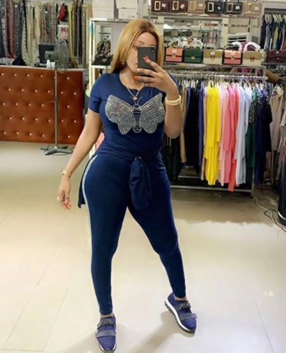 Velvet Two Piece Set for Women Plus Size African Inspired Autumn Winter Fashion Suit High Quality Stylish African Dress Ensemble