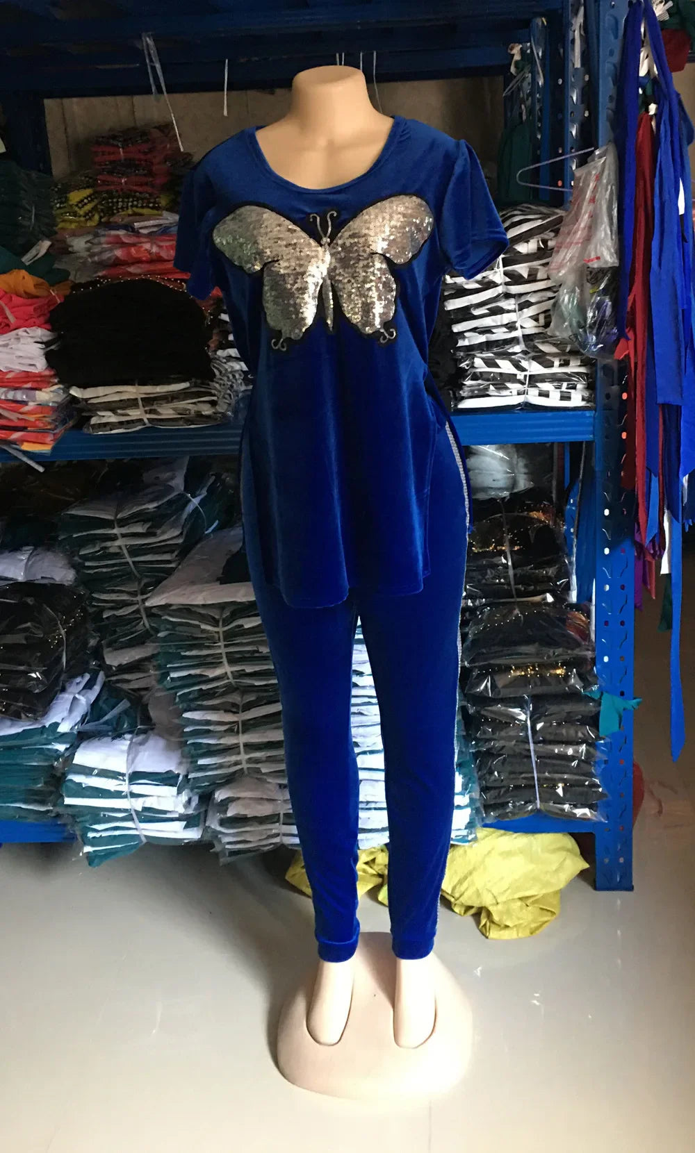 Velvet Two Piece Set for Women Plus Size African Inspired Autumn Winter Fashion Suit High Quality Stylish African Dress Ensemble