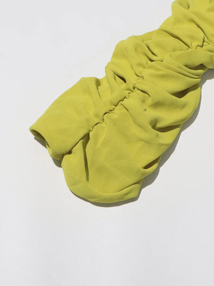 Elegant Two Piece Set for Women Long Sleeve Round Neck Top with High Waist Pleated Skirt Chic and Sophisticated Solid Color Outfit