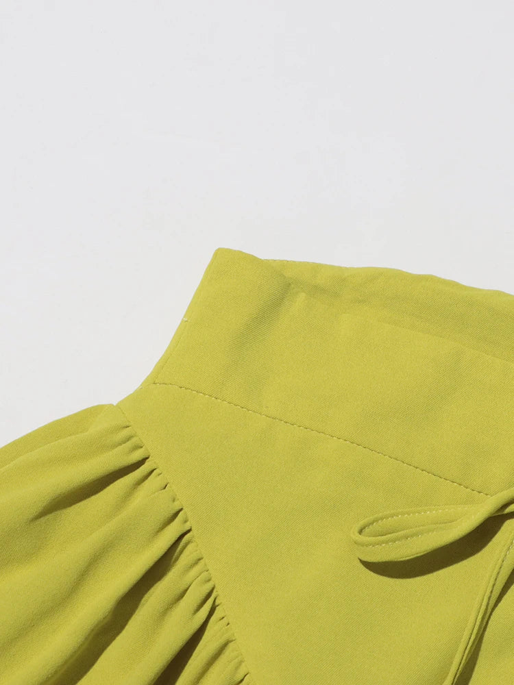 Elegant Two Piece Set for Women Long Sleeve Round Neck Top with High Waist Pleated Skirt Chic and Sophisticated Solid Color Outfit