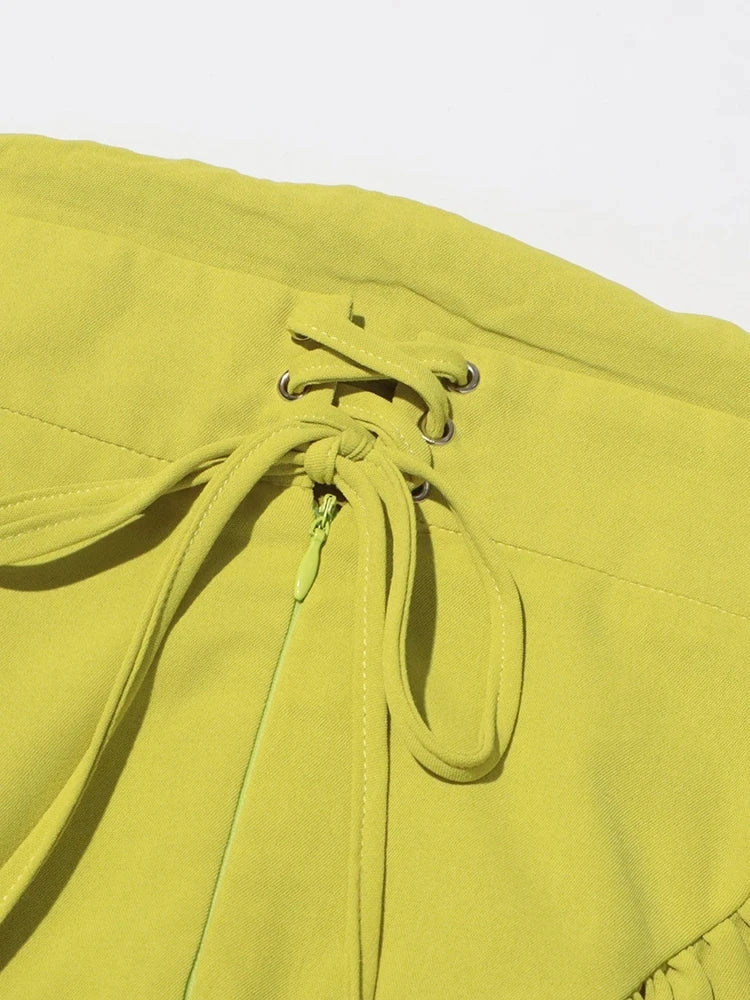 Elegant Two Piece Set for Women Long Sleeve Round Neck Top with High Waist Pleated Skirt Chic and Sophisticated Solid Color Outfit