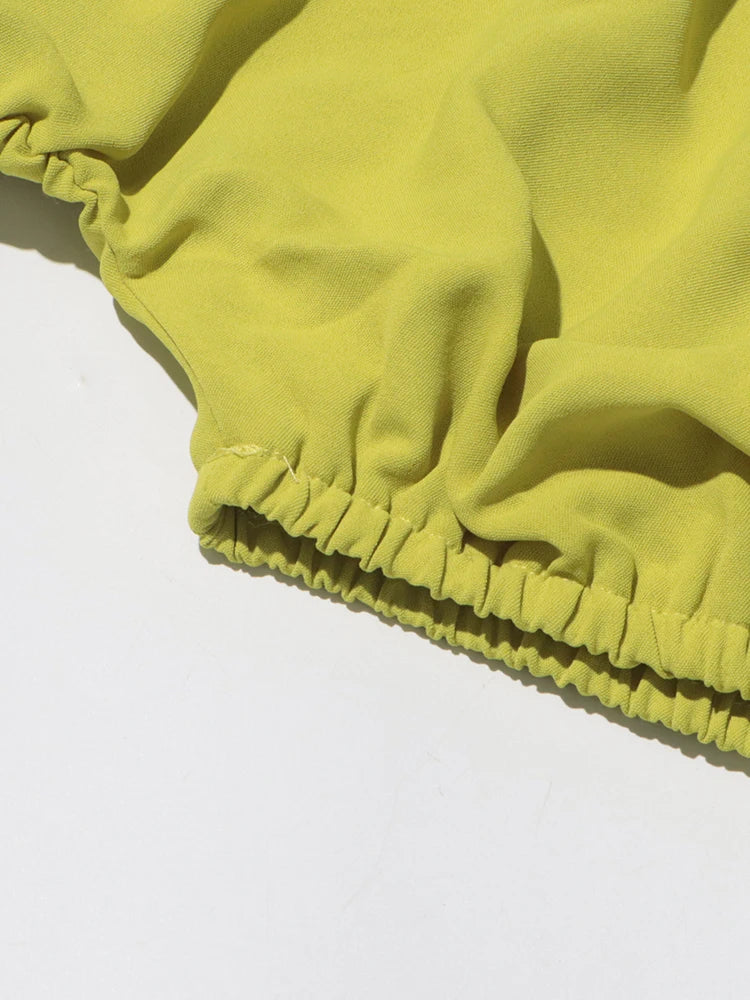 Elegant Two Piece Set for Women Long Sleeve Round Neck Top with High Waist Pleated Skirt Chic and Sophisticated Solid Color Outfit