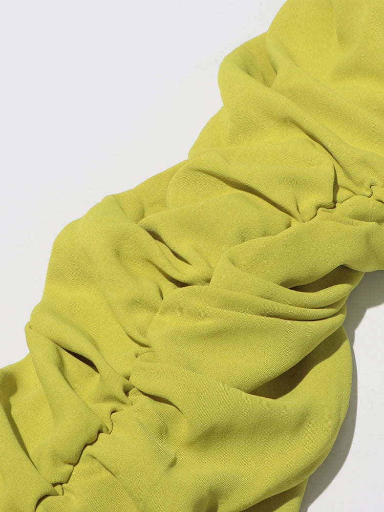 Elegant Two Piece Set for Women Long Sleeve Round Neck Top with High Waist Pleated Skirt Chic and Sophisticated Solid Color Outfit