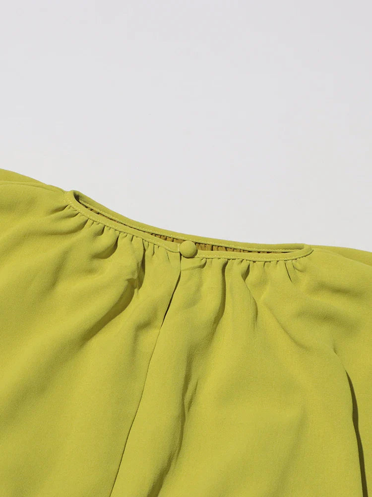 Elegant Two Piece Set for Women Long Sleeve Round Neck Top with High Waist Pleated Skirt Chic and Sophisticated Solid Color Outfit