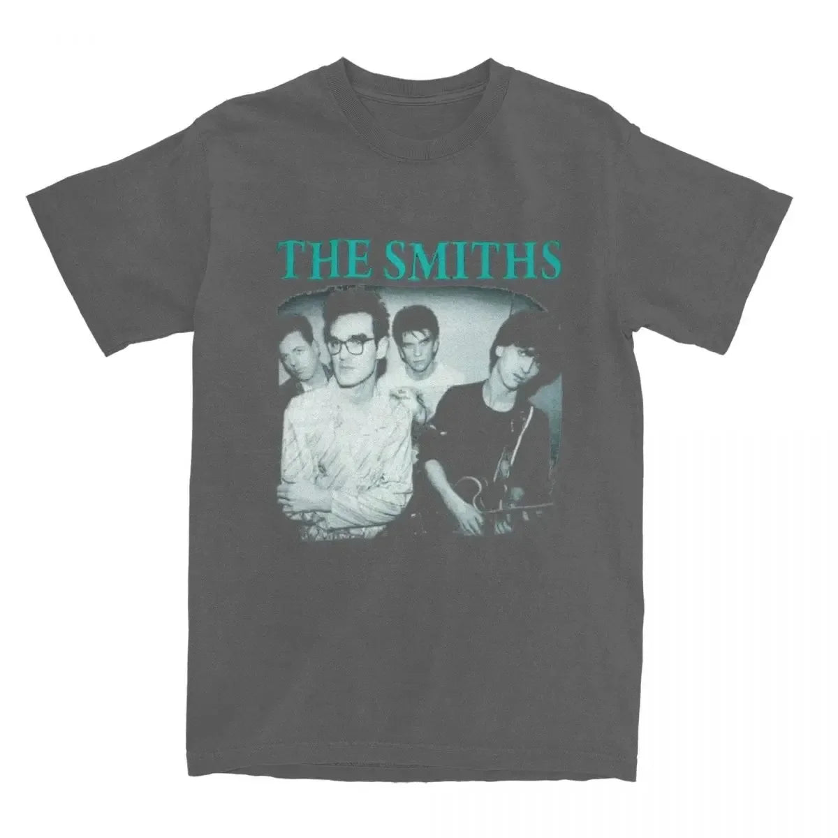 The Smiths Vintage Print Oversized Cotton T-Shirt Unisex Short Sleeve Hip Hop Rock Band Streetwear Tee