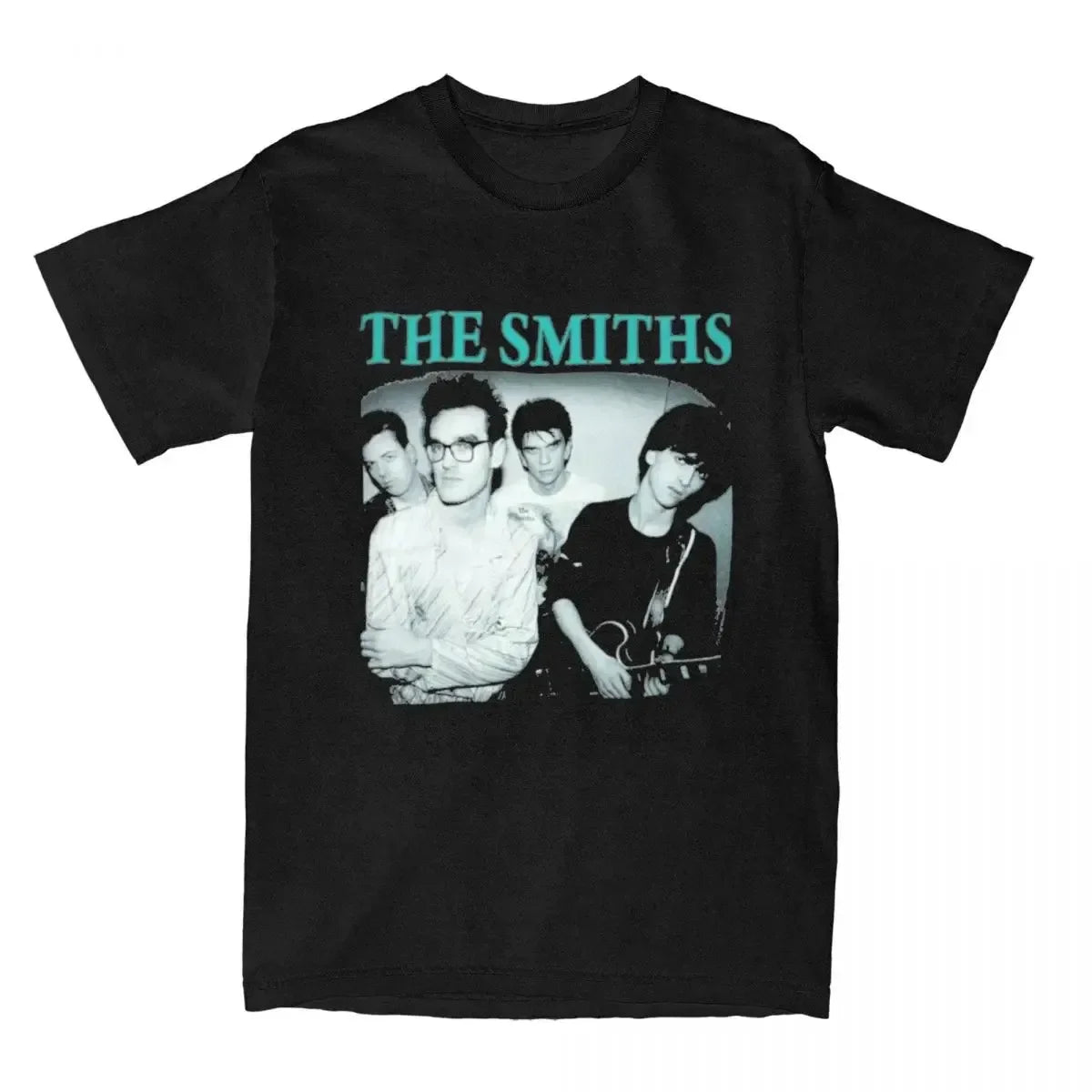 The Smiths Vintage Print Oversized Cotton T-Shirt Unisex Short Sleeve Hip Hop Rock Band Streetwear Tee