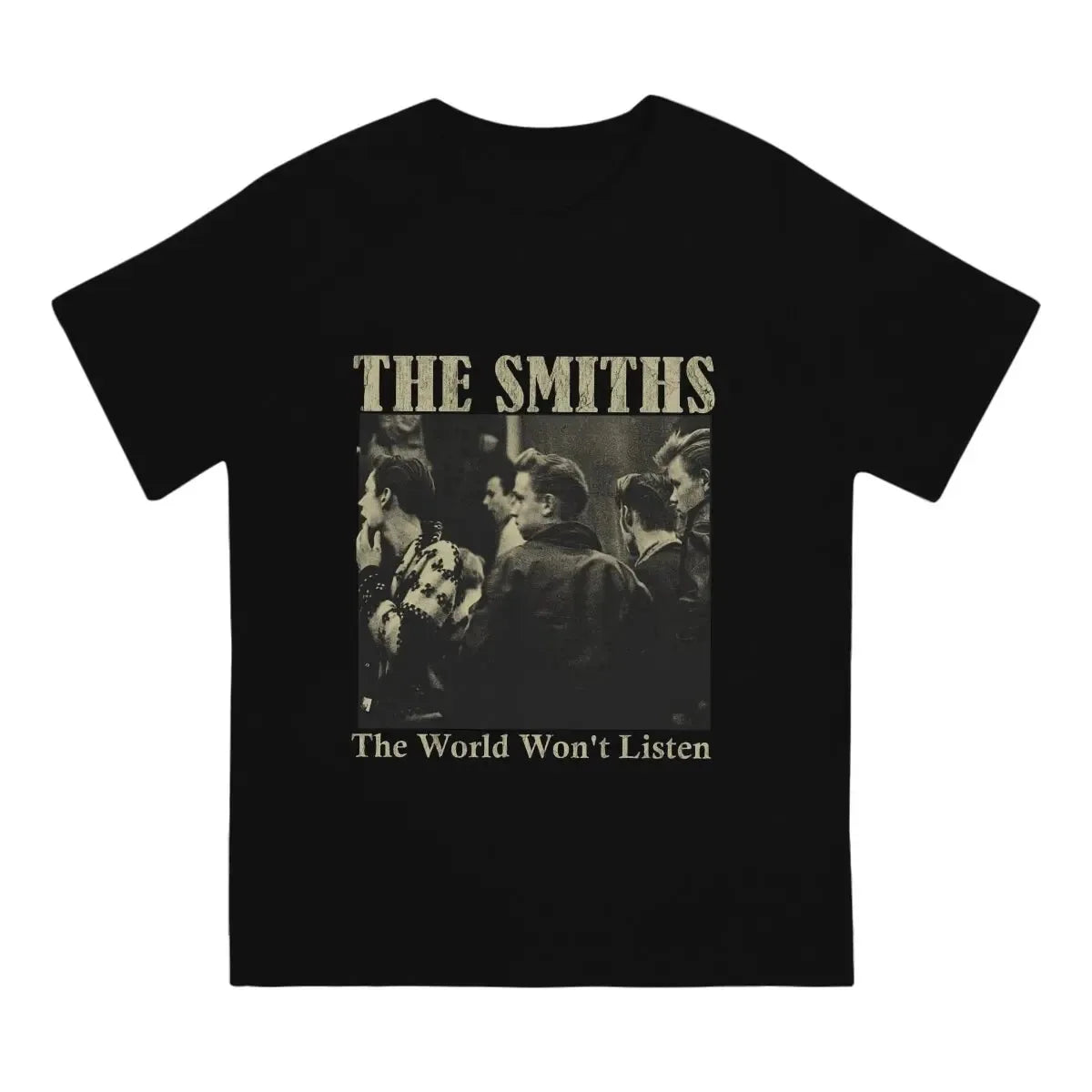 The Smiths Vintage Print Oversized Cotton T-Shirt Unisex Short Sleeve Hip Hop Rock Band Streetwear Tee