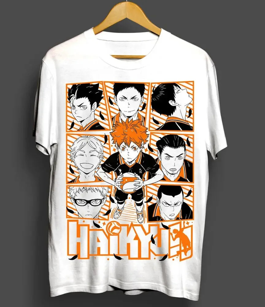 Summer Women's Short Sleeve Anime T-Shirt Haikyuu Volleyball Kuroo Tetsurou Kozume Kenma Graphic Tee All Sizes