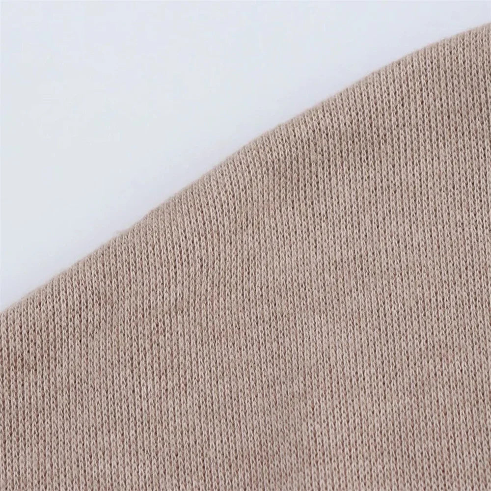 Womens Round Neck Solid Color Top with Knot Detail and Short Sleeve Skirt Set Elegant Casual Outfit