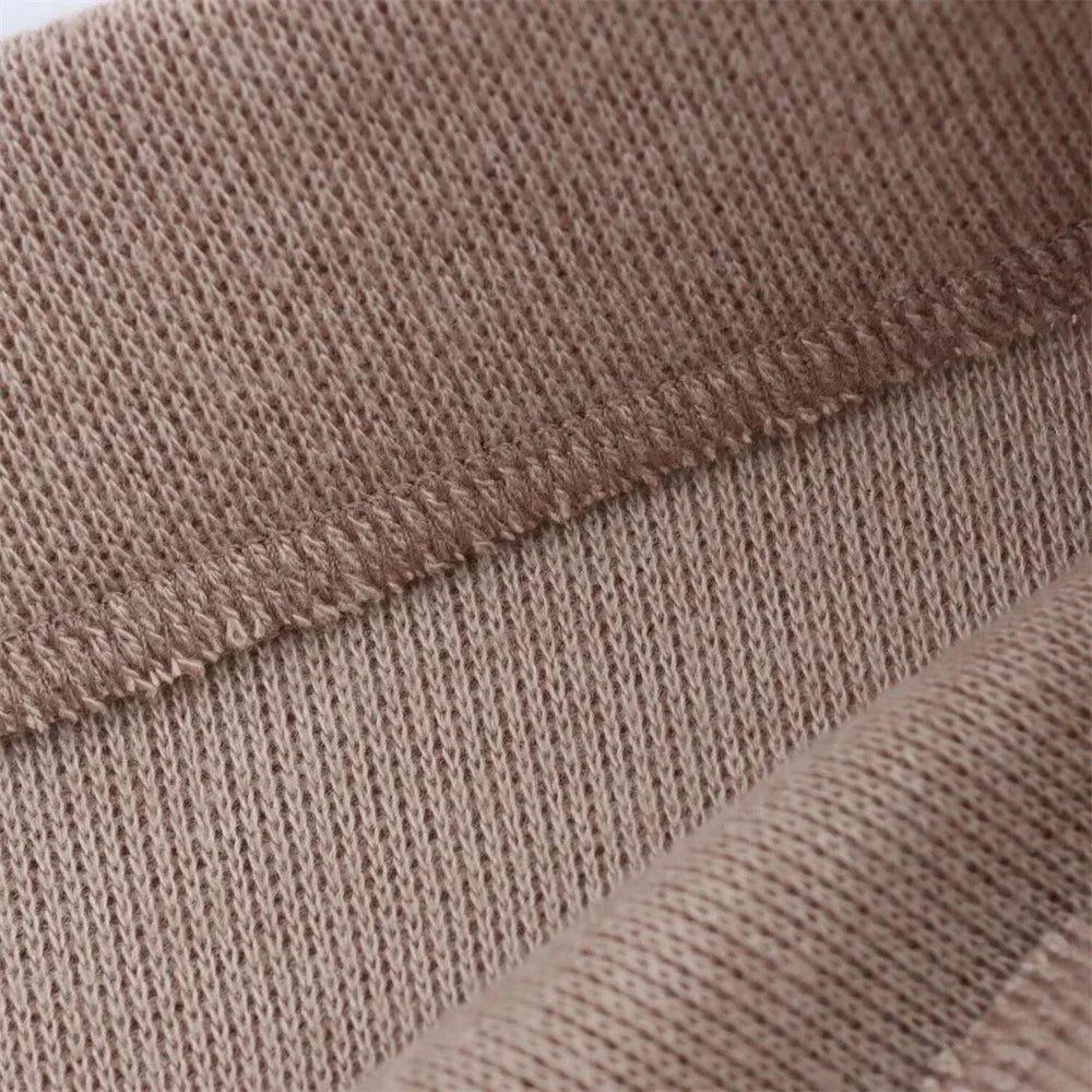 Womens Round Neck Solid Color Top with Knot Detail and Short Sleeve Skirt Set Elegant Casual Outfit