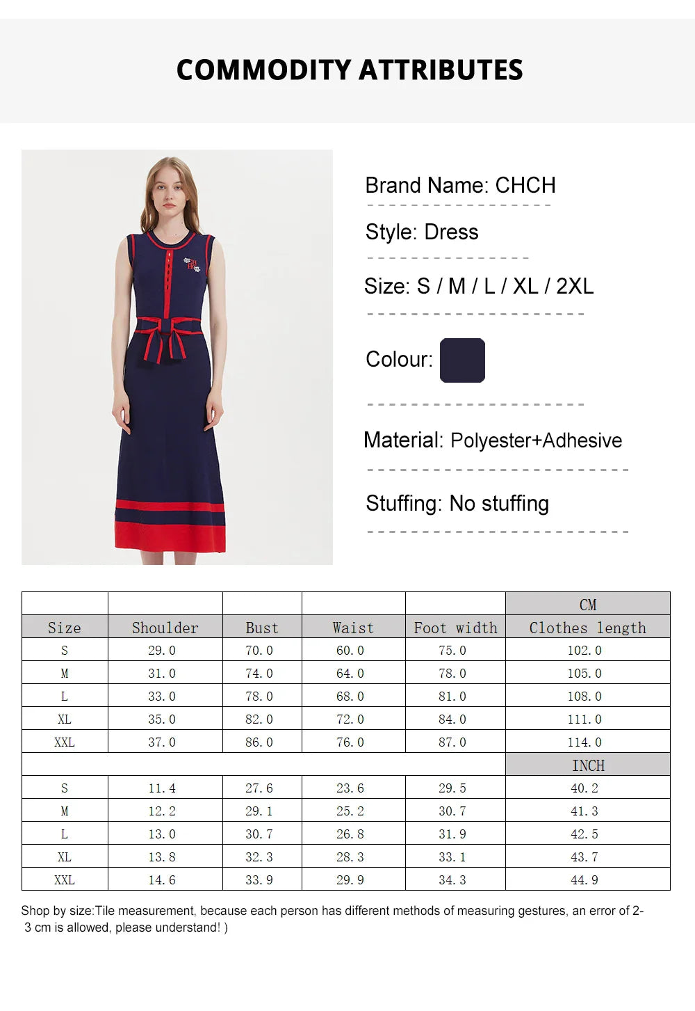 Elegant Sleeveless Knitted Long Dress for Women in Classic Navy Blue Suitable for Business and Formal Occasions