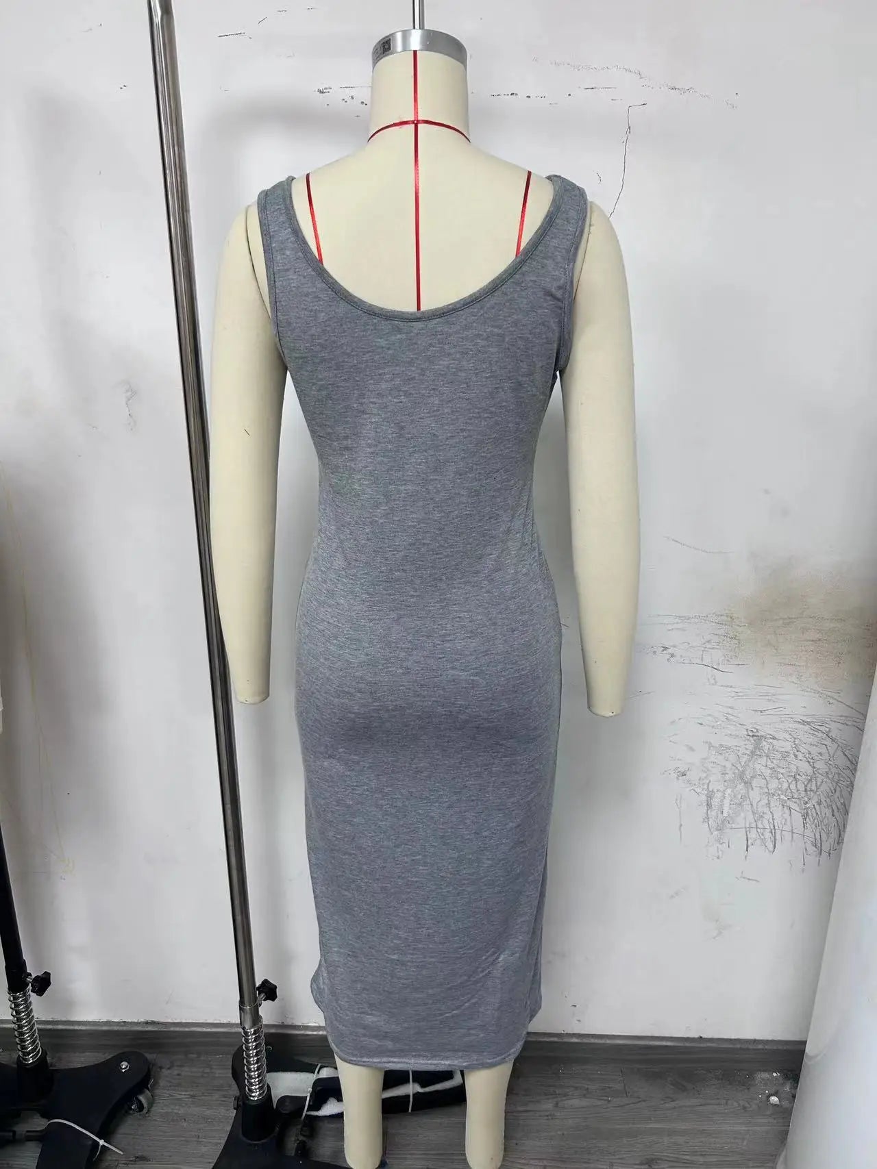 Autumn Winter Solid Print V-Neck Long Sleeve Women's Hooded Sweater Set with Slim Fit Short Top and Long Dress