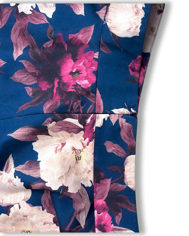 Women Sexy Spaghetti Strap Backless Crop Top With High Waist Ruffled Stitching Skirt Two-Piece Summer Vacation Printed Set