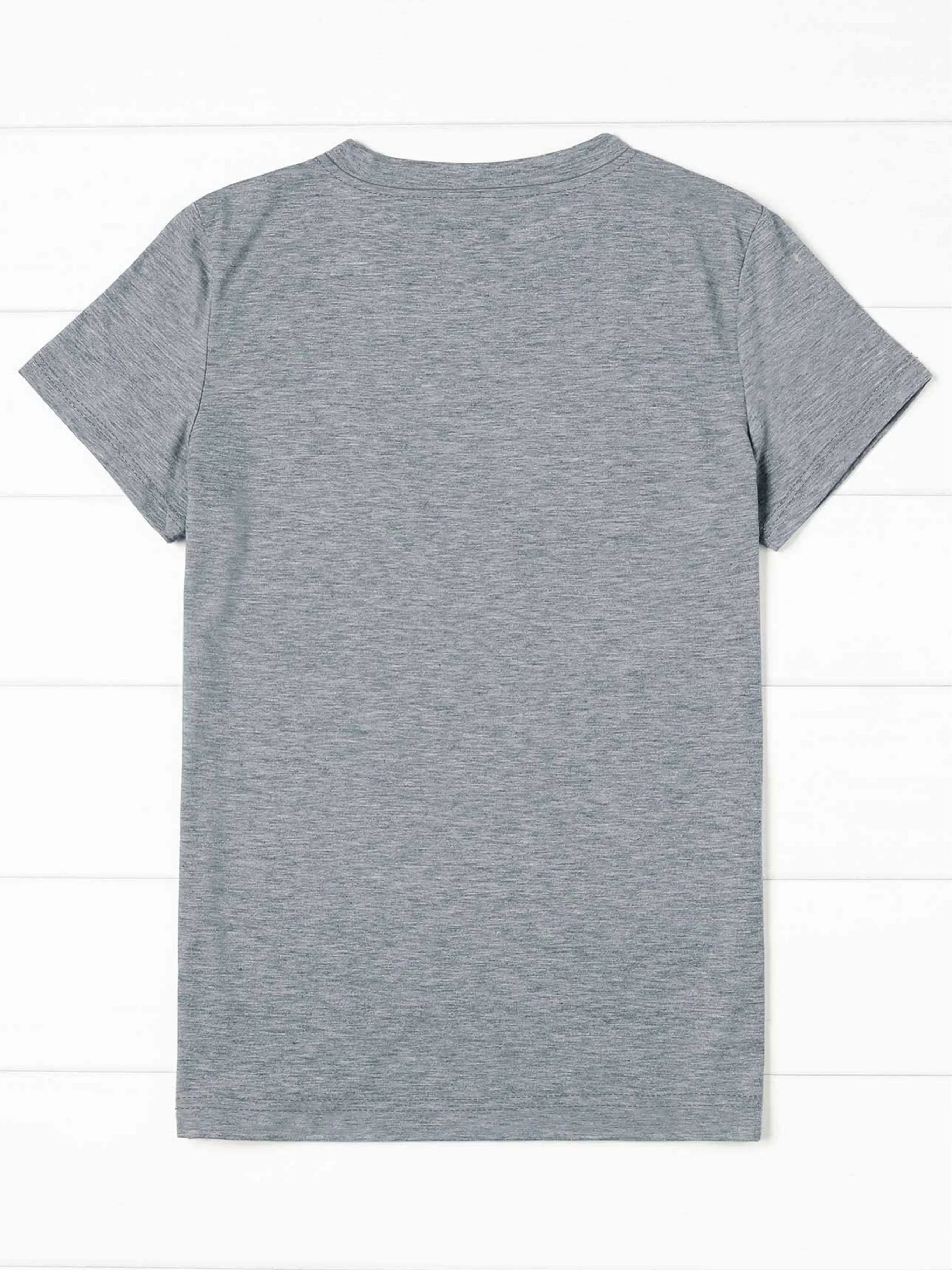 Women's Letter Print Short Sleeve Crew Neck T-Shirt Soft Breathable Fabric Casual Relaxed Fit for Summer and Spring Comfort