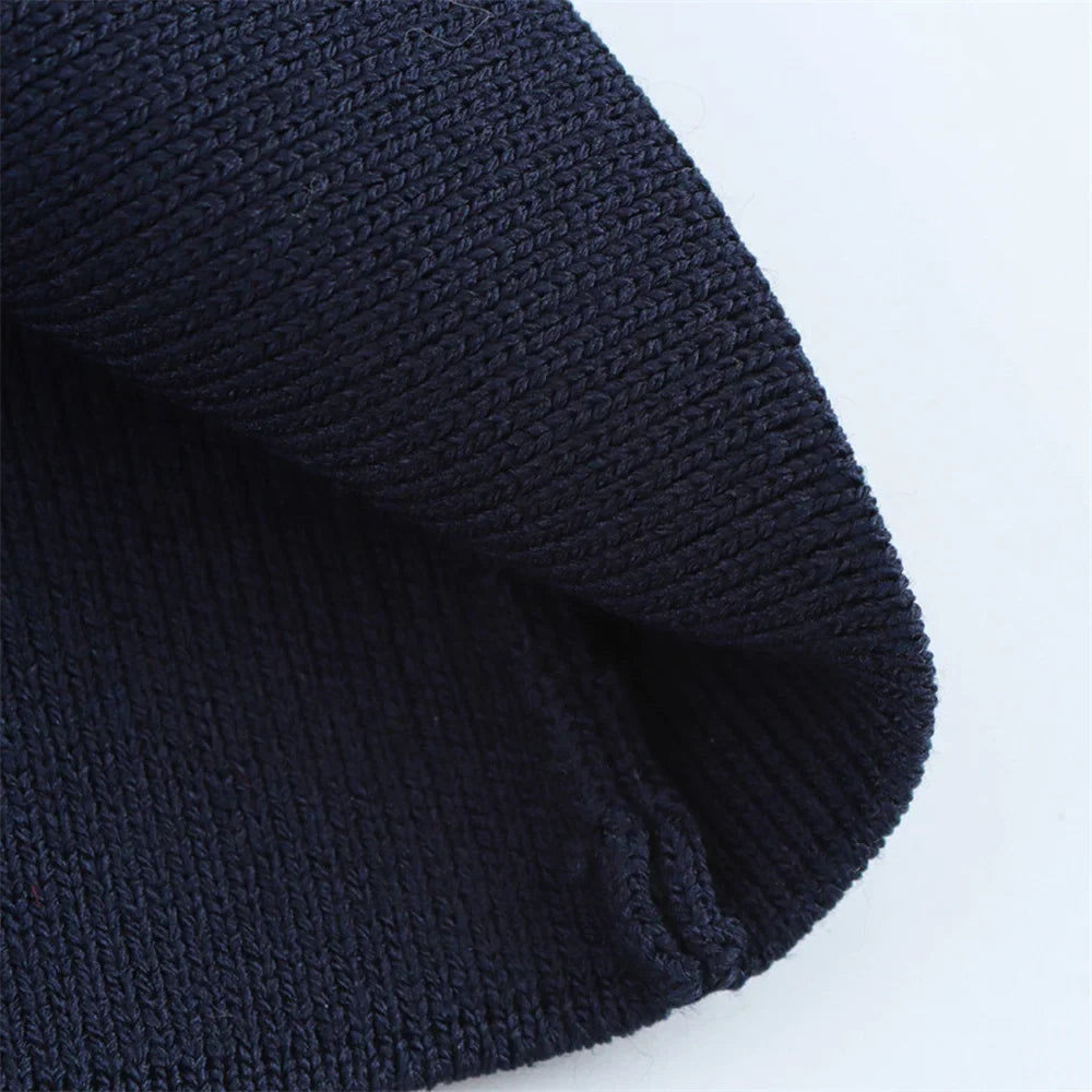 Women's Casual Striped Knitted Skirt Set with Double Breasted Suit Coat and Mini Skirt for Stylish Office and Leisure Wear