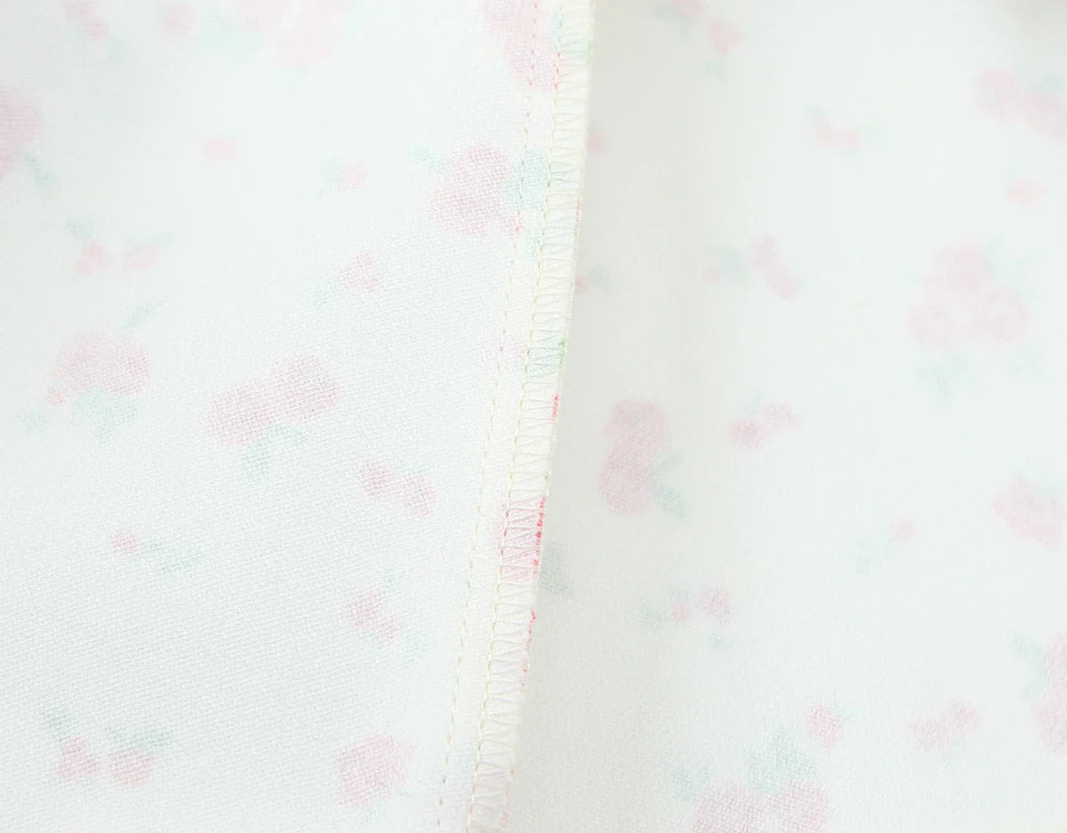 Prairie Chic Women's Skirt Set with Square Collar Sleeveless Printed Top and Mini Skirt Fashion Ensemble