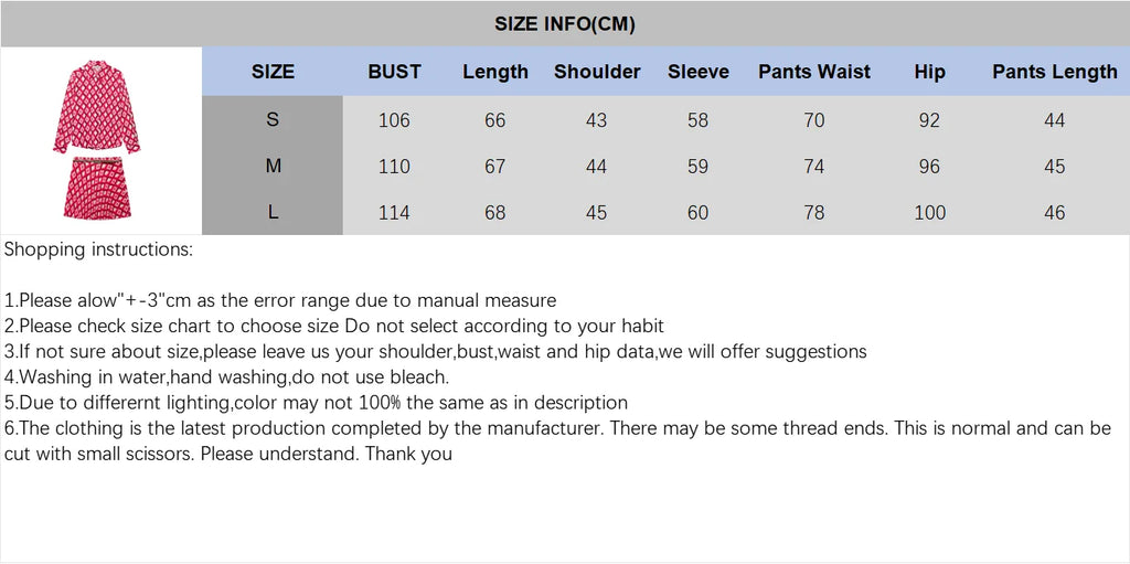 Women's Printed Geometric Wrinkle 2-Piece Set Skirt with Belt Casual Long Sleeve Collared Shirt Side Zipper Mini Skirt Spring Outfit