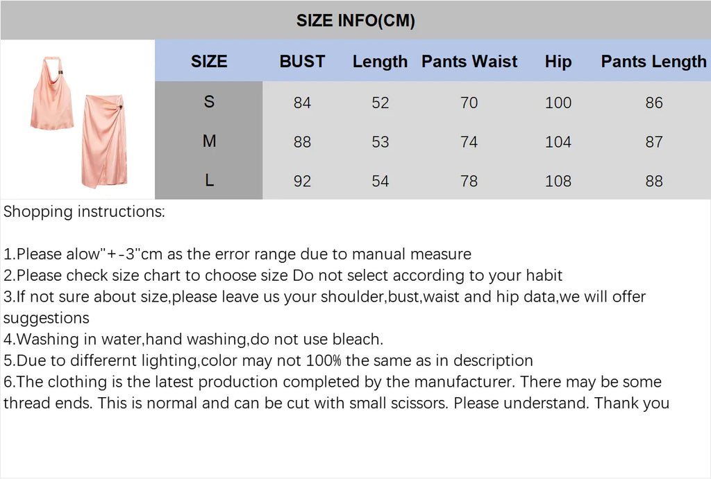 Women's Satin Two-Piece Midi Skirt Set with Gold Applique and Sexy Backless Top Spring Dress Ensemble