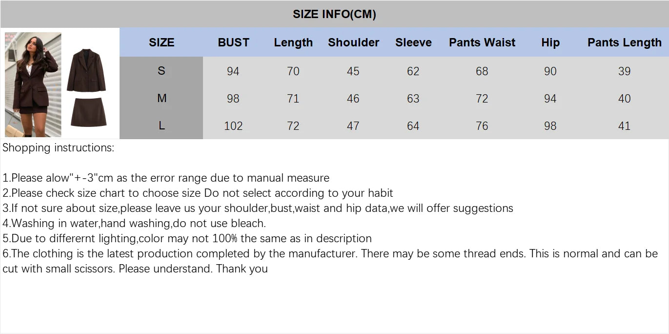 Elegant Women's Office Two-Piece Jacket and A-Line Skirt Set Slim Fit Long Sleeve Blazer with Hip-Enhancing Skirt