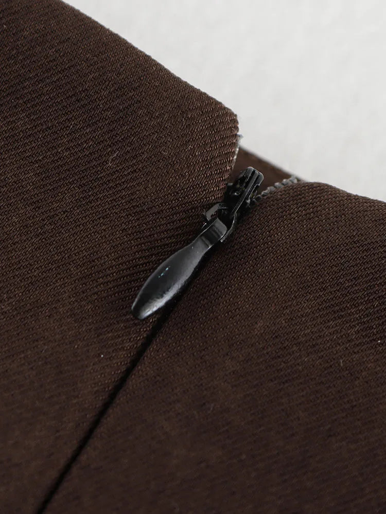 Elegant Women's Office Two-Piece Jacket and A-Line Skirt Set Slim Fit Long Sleeve Blazer with Hip-Enhancing Skirt