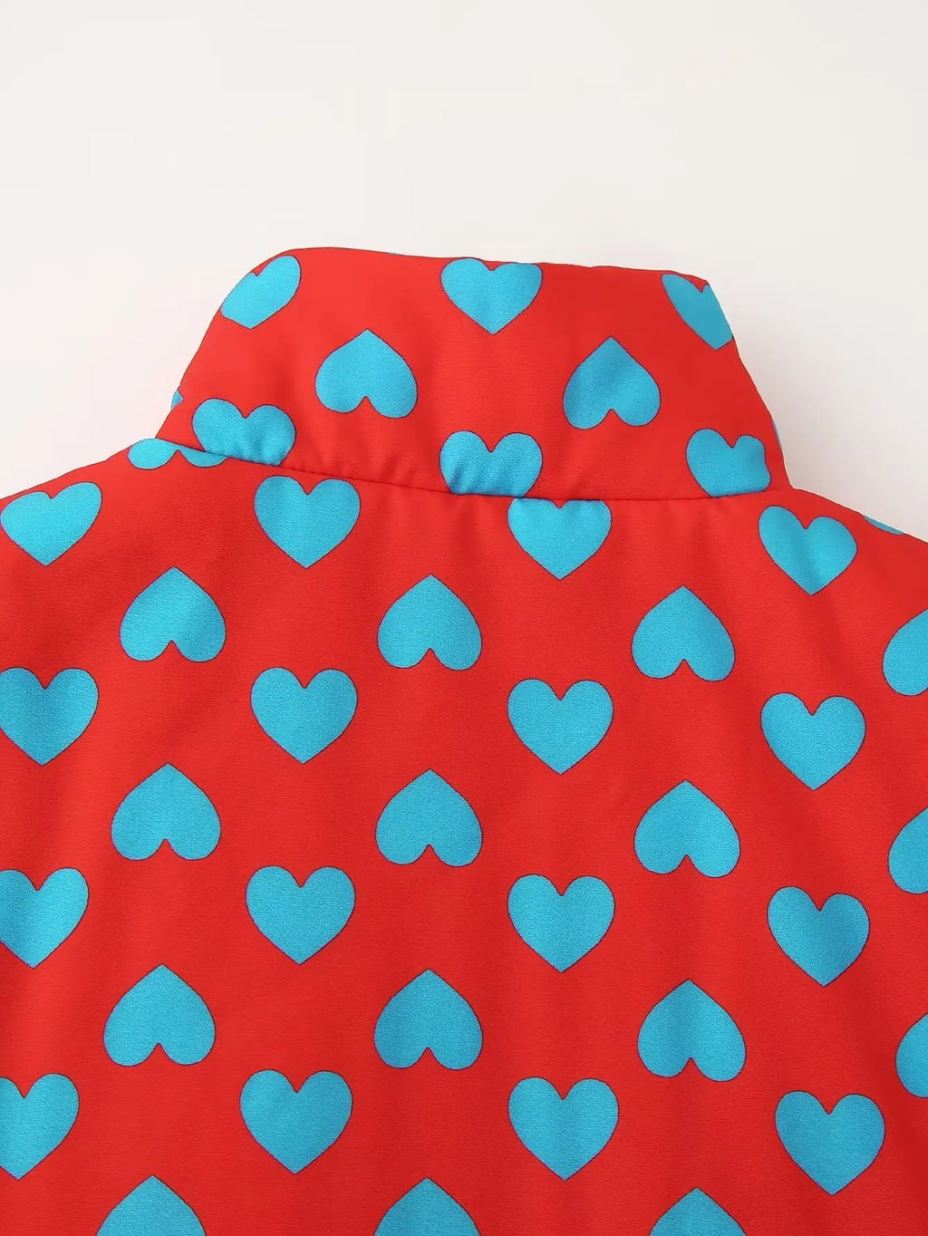 Love Print Cotton Coat With Matching Hip Skirt Set For Women Elegant Casual Two-Piece Outfit