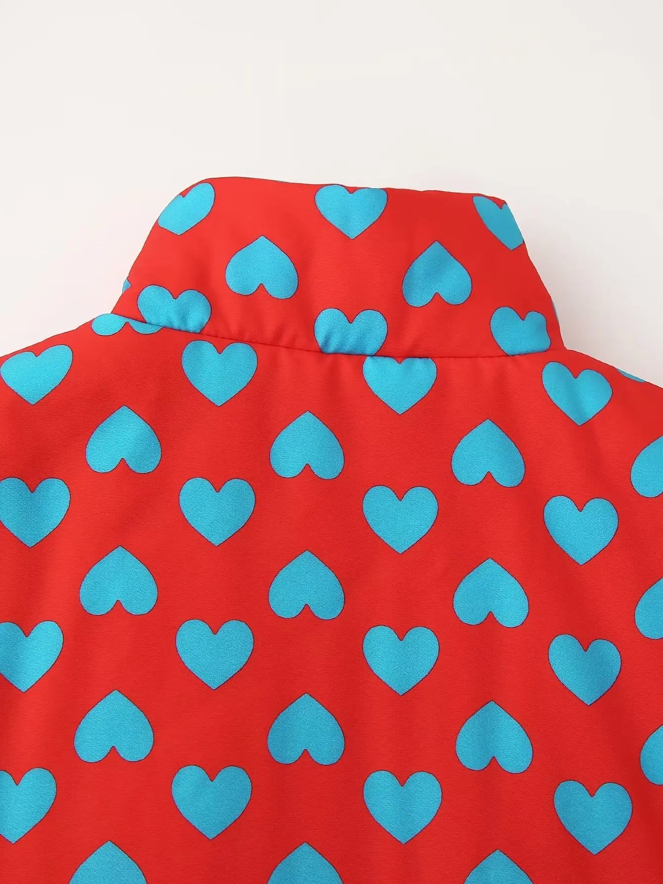 Love Print Cotton Coat With Matching Hip Skirt Set For Women Elegant Casual Two-Piece Outfit