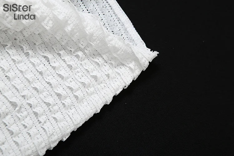 Sexy Elegant Two-Piece Set for Women Sleeveless Cross Wrapped Strapless Top with Bandage Skirt Vacation and Clubwear Matching Outfit