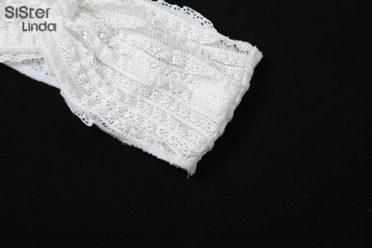 Sexy Elegant Two-Piece Set for Women Sleeveless Cross Wrapped Strapless Top with Bandage Skirt Vacation and Clubwear Matching Outfit