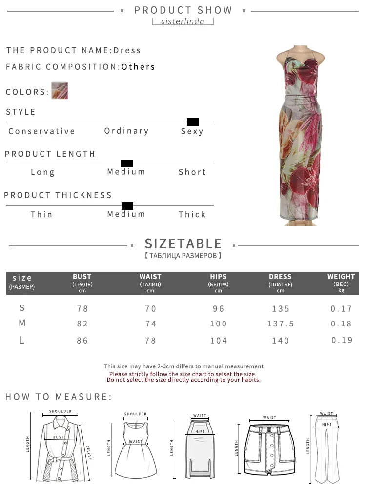 Autumn Release Junior Ankle-Length Sexy High Street Dress with Girl Printing, Slim Fit, Backless Fashion Robe