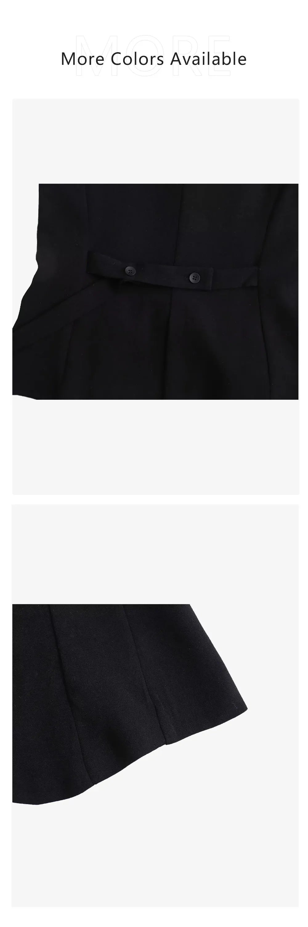 Button Decorated Slim Fit Tank Top with High Waist A-line Short Skirt Set for Women Spring Summer Casual Chic