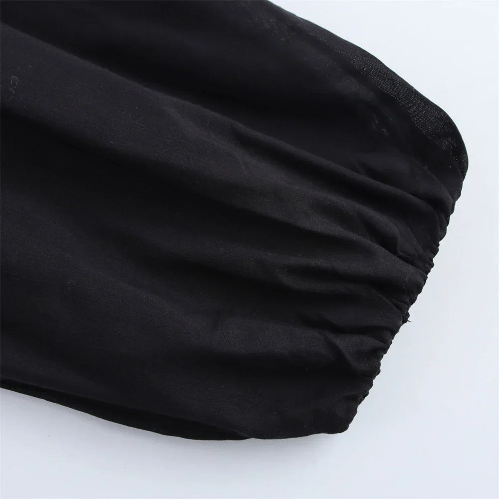 Women's Retro Casual Shirt with Contrasting Color Embroidery Elegant Spring Dress with Slim Fit and Timeless Temperament