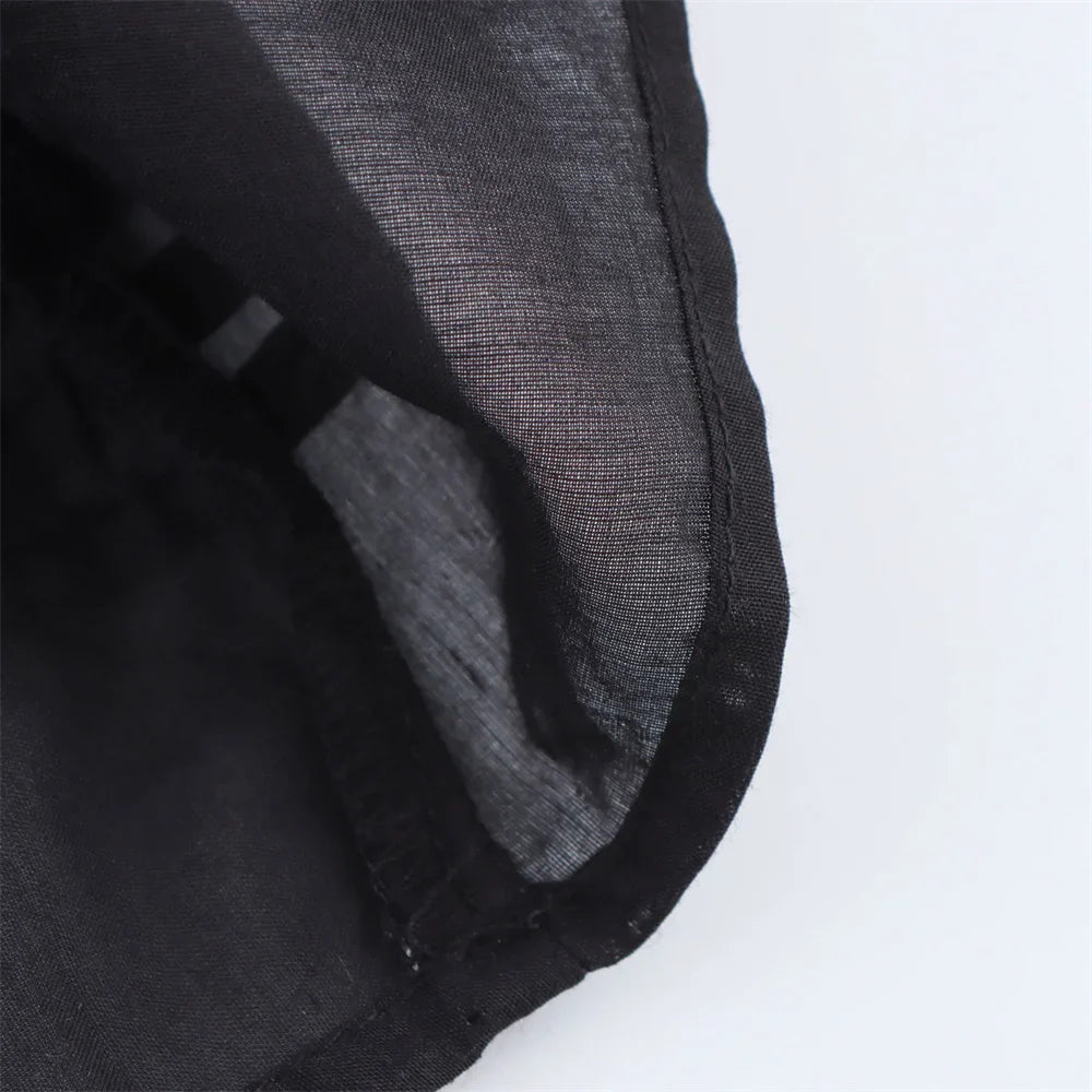 Women's Retro Casual Shirt with Contrasting Color Embroidery Elegant Spring Dress with Slim Fit and Timeless Temperament