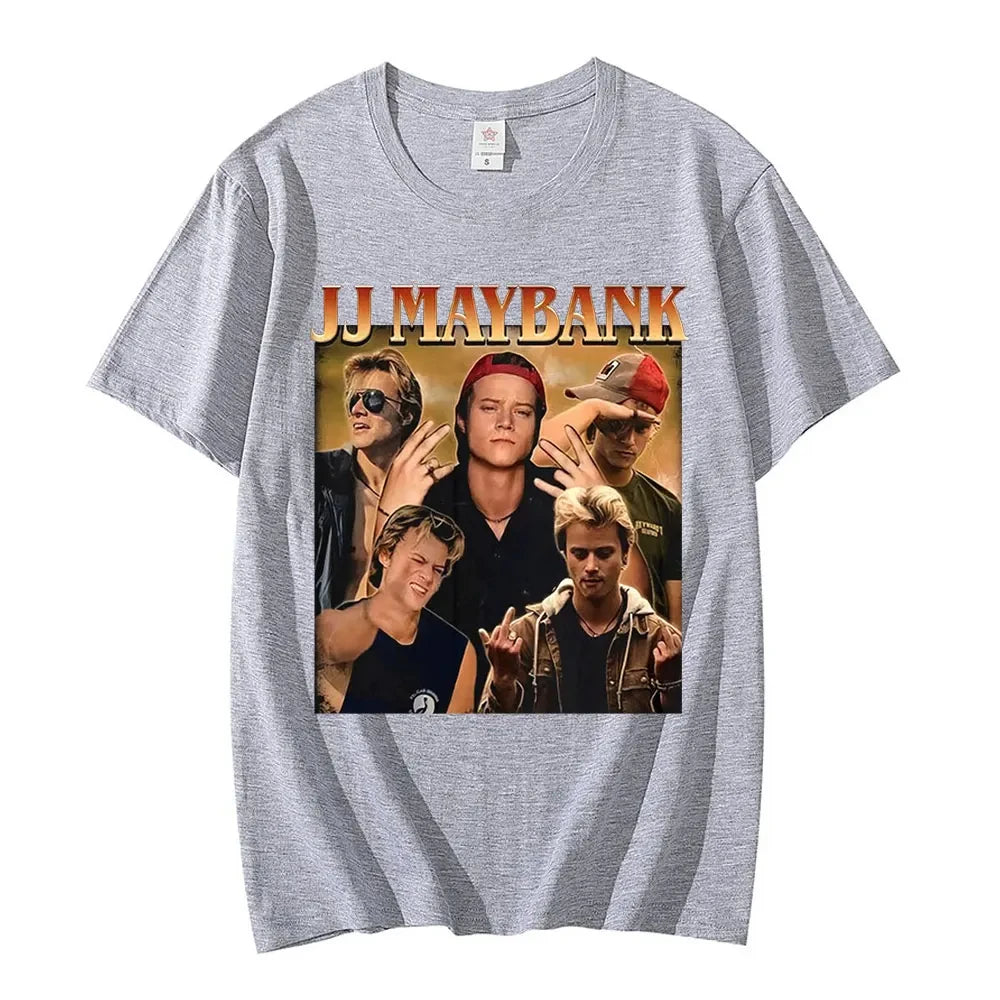 Outer Banks Inspired JJ Maybank Graphic T-Shirt Cotton Short Sleeve Summer Tee for Men and Women
