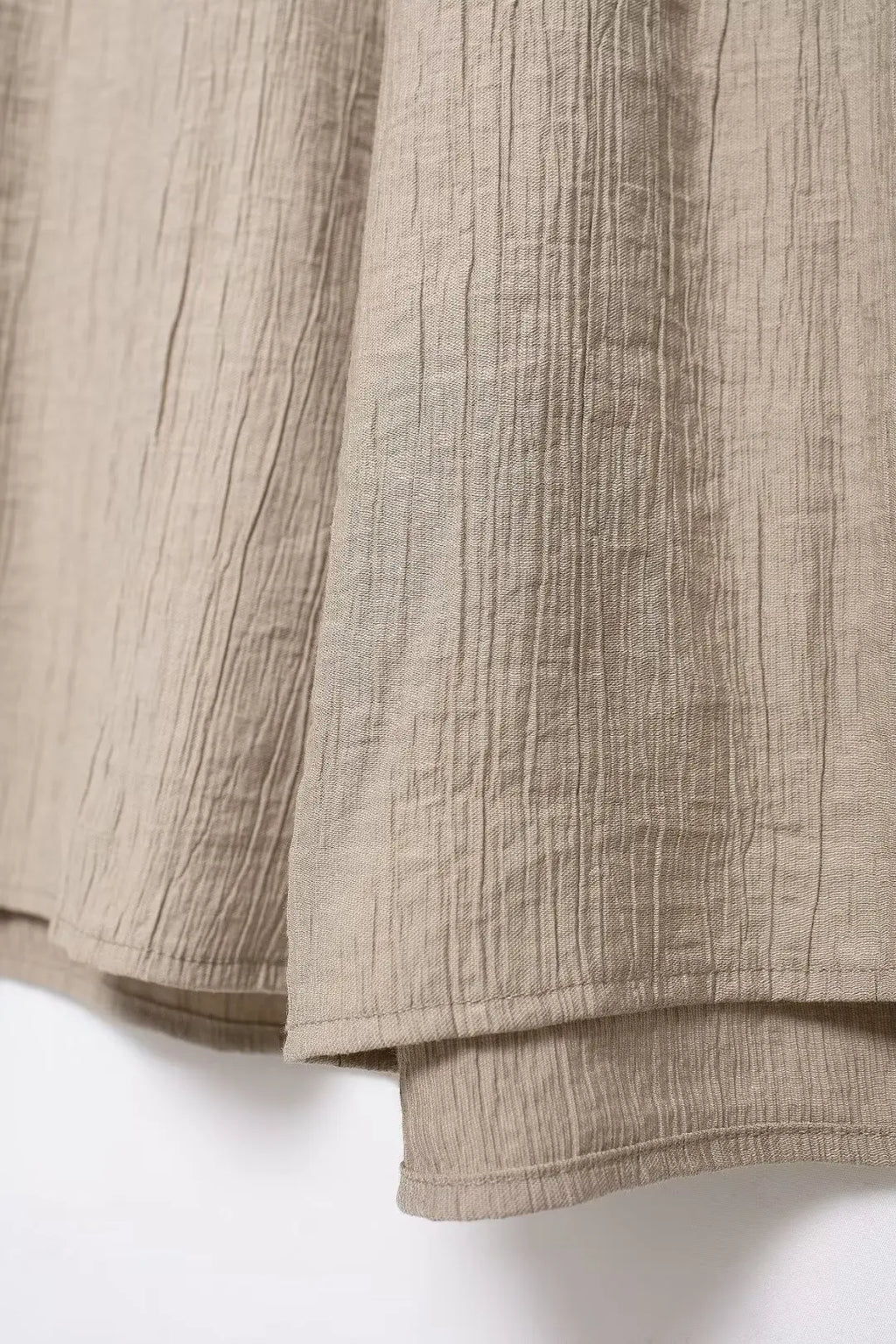 Women's Brown V-Neck Sleeveless Lace-Up Cardigan Slim Vest and A-Line Casual Loose Skirt Two-Piece Set for Summer Holiday