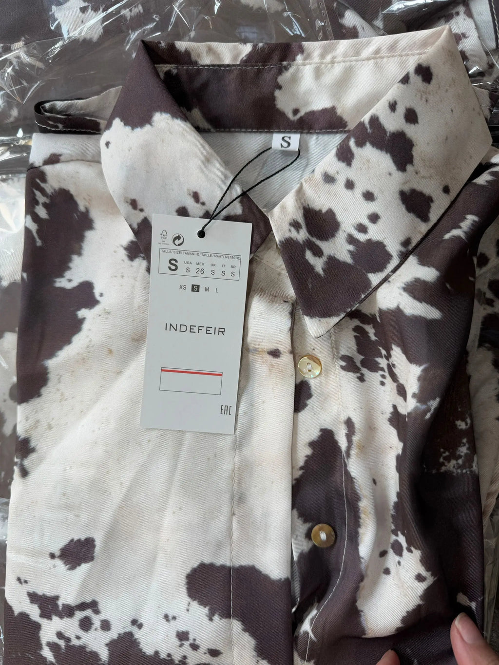 Brown Printed Casual Shirt and High Waist Drawstring Belt Satin Midi Skirt Matching Set for Women Spring Fashion Skirts Suit