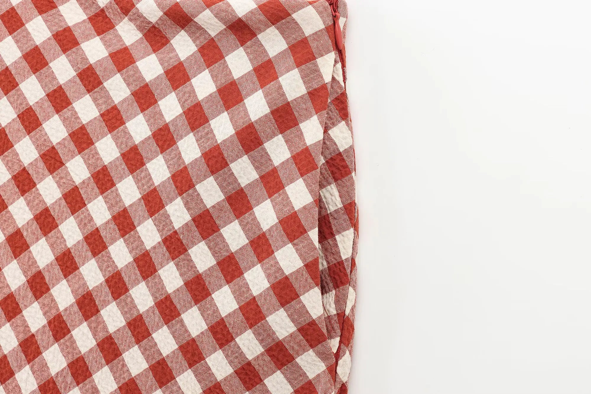 Women Pink Plaid Two-Piece Set Strapless Sling Crop Top with Elastic Waist A-Line Long Skirt Casual Loose Fit Beach Holiday Outfit