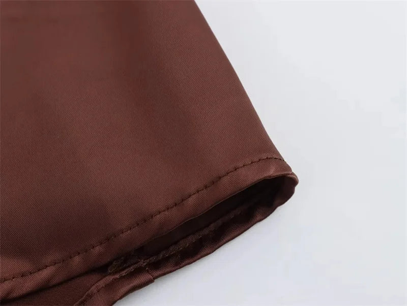 Elegant Satin Halter Dress for Women Off Shoulder Backless Long Sleeveless Evening Party Gown