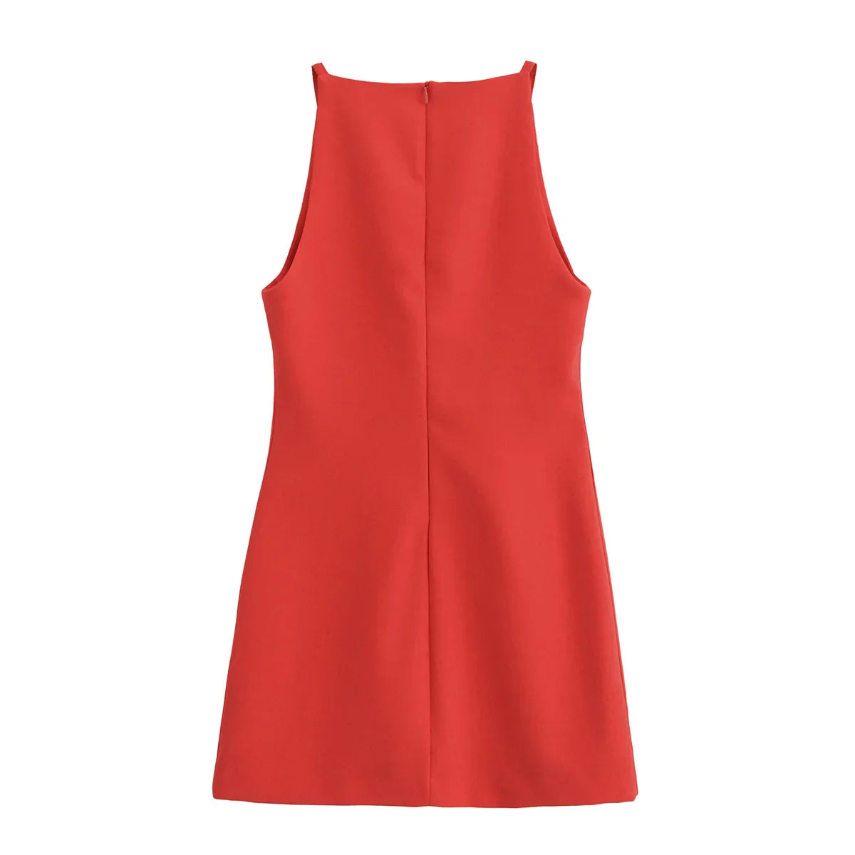 Elegant Off Shoulder Halter Mini Dress for Women with Bright Red and Classic Blue Options, Perfect for Summer Parties and Casual Wear