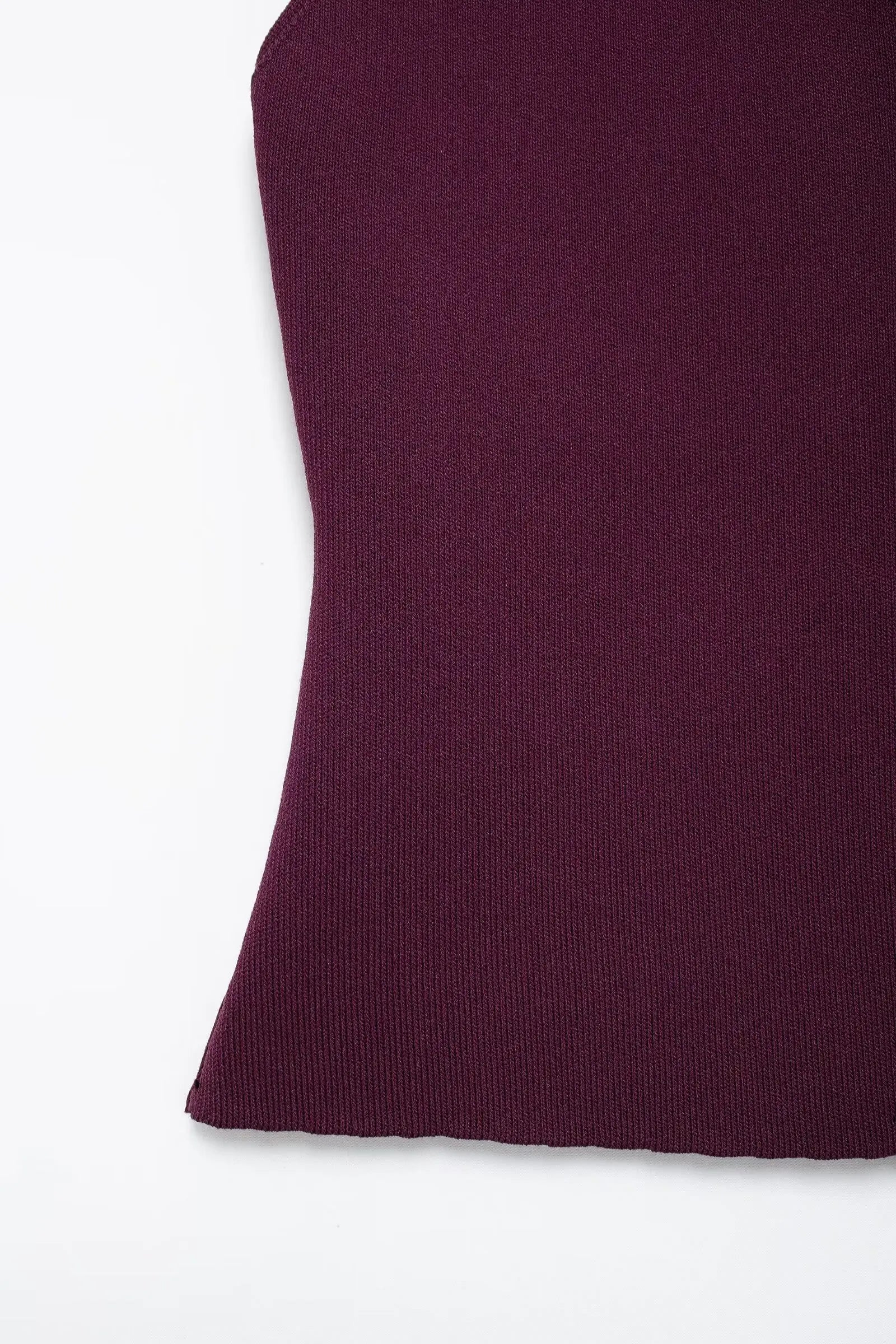 Women Two Piece Knit Vest and Side Zipper Midi Skirt Set Sleeveless V Neck Button Detail Stylish High Street Outfit for Ladies