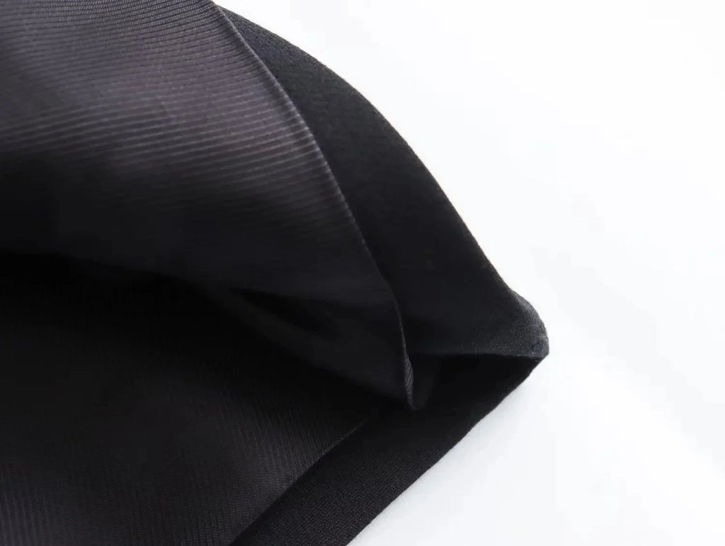 Elegant Two-Piece Women's Outfit Featuring Unique Tight Bra Shorts and Slim High Waist Skirt with Stylish Flip Spliced Tube Corset Top