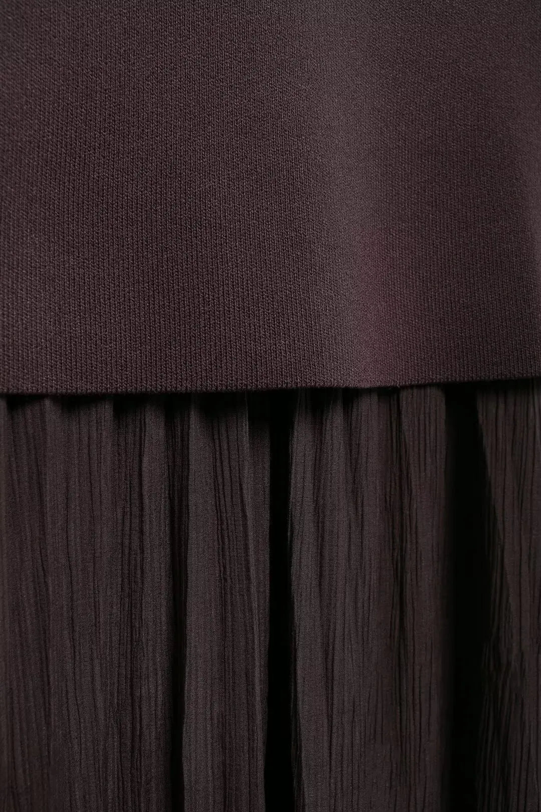 Elegant Women Brown Vest and Pleated Midi Skirt Set Chic Spring Summer Fashion in Beige and Wine Red