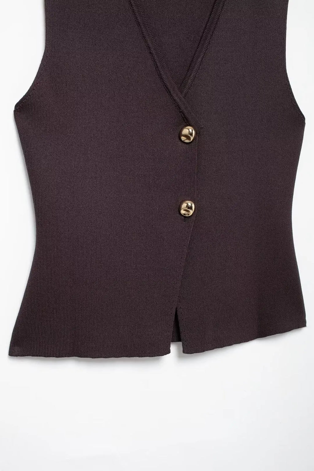 Elegant Women Brown Vest and Pleated Midi Skirt Set Chic Spring Summer Fashion in Beige and Wine Red