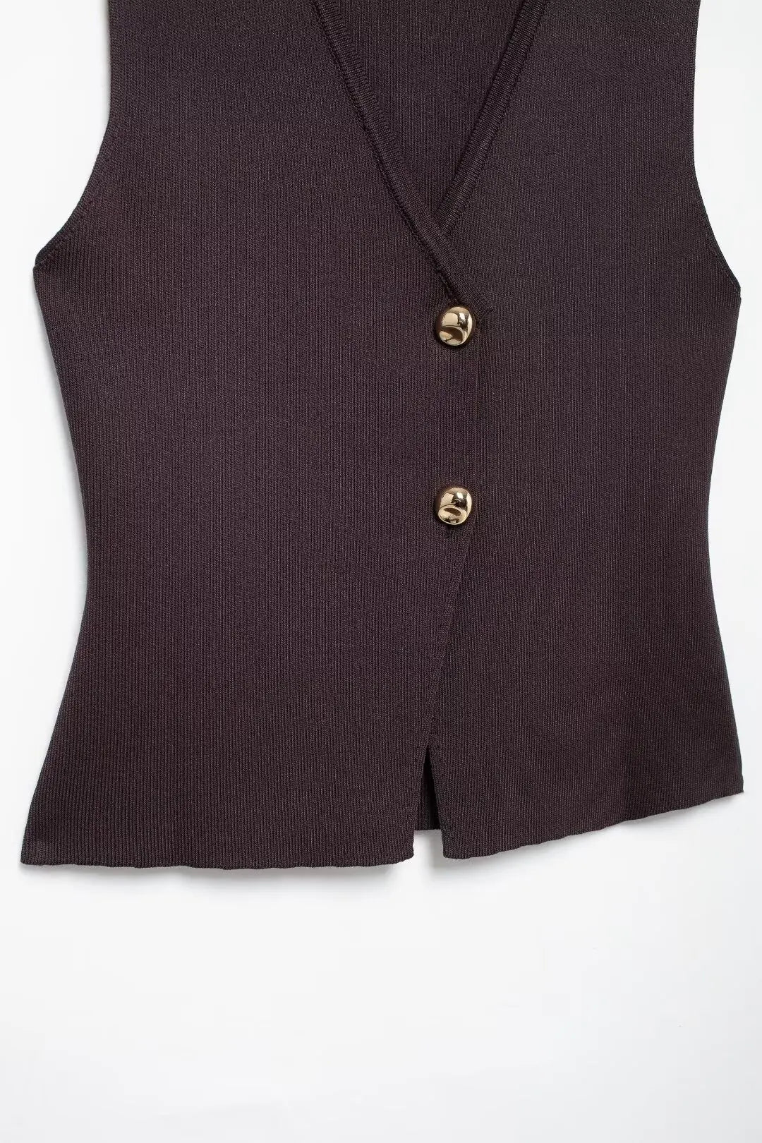 Elegant Women Brown Vest and Pleated Midi Skirt Set Chic Spring Summer Fashion in Beige and Wine Red